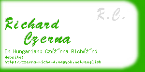 richard czerna business card